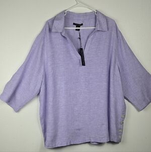 Tahari Light Purple Women's Blouse